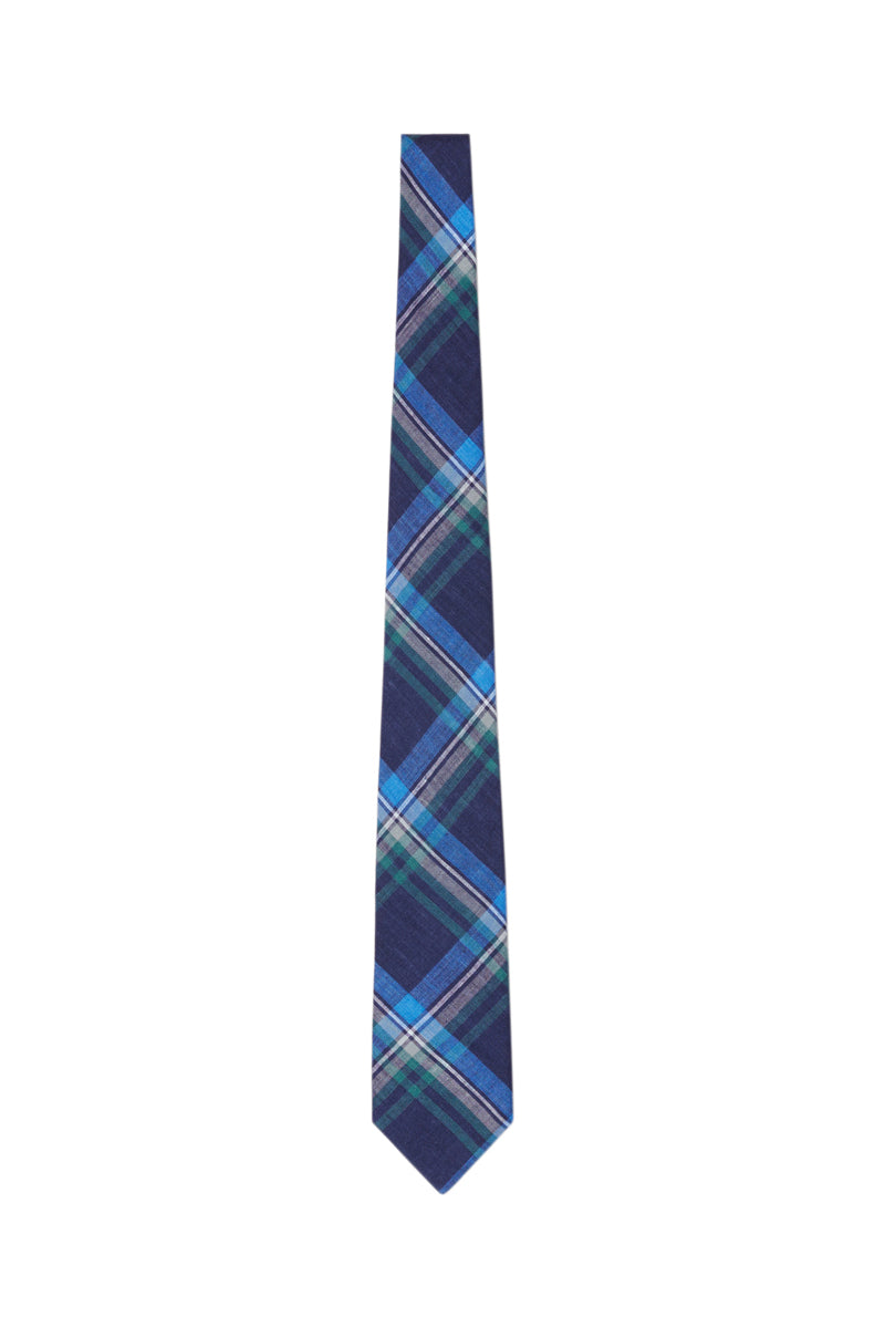 Cravate en lin - Bleu - myshowroomprive.com - 1