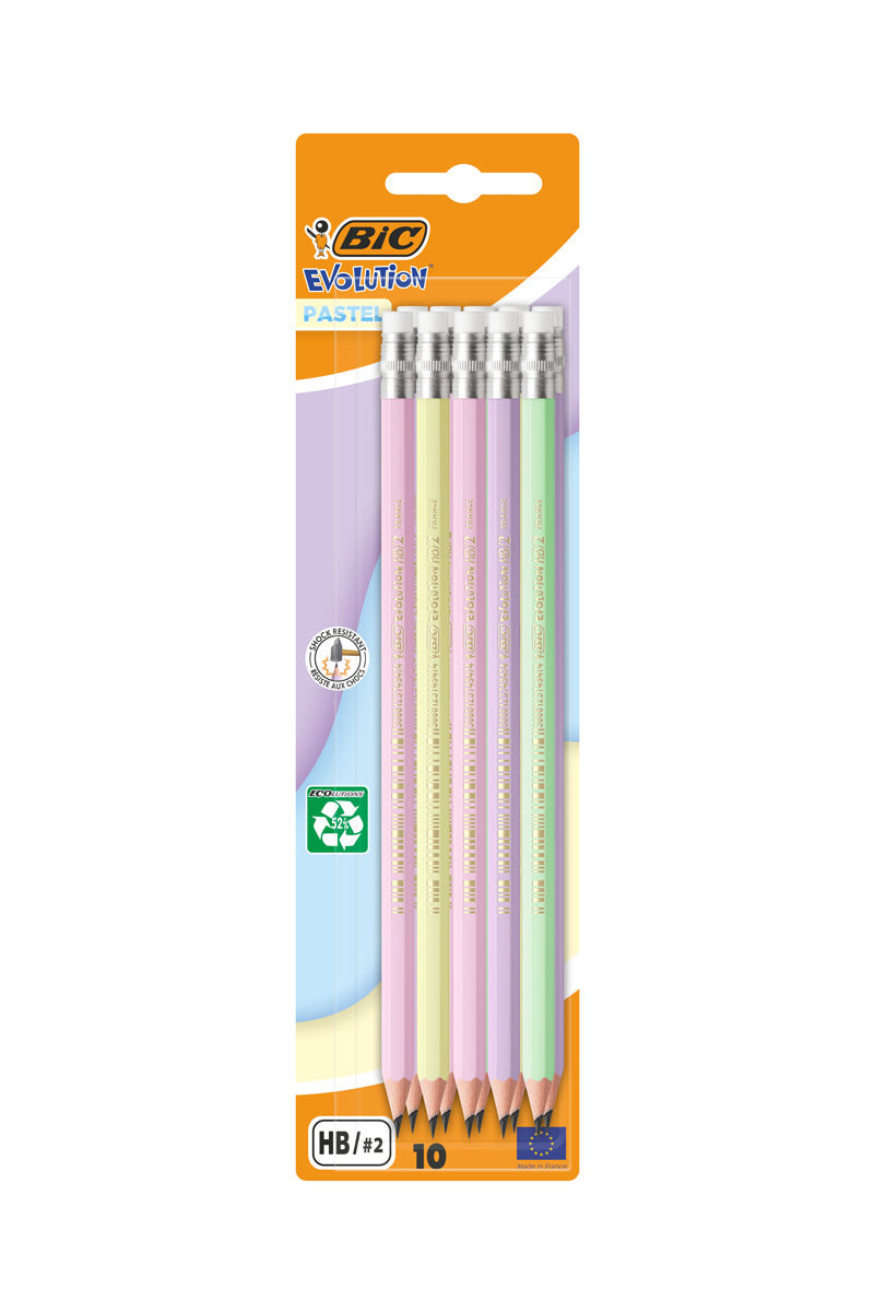 10 crayons graphite mine HB avec bout de gomme - myshowroomprive.com - 1