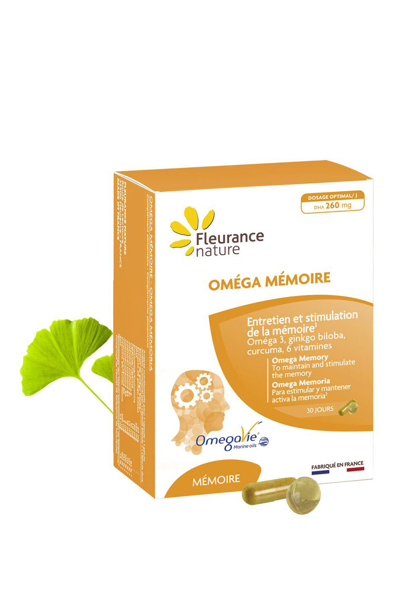 Omega Mémoire - 30 gélules - 30 capsules - Cure de 30 jours - myshowroomprive.com